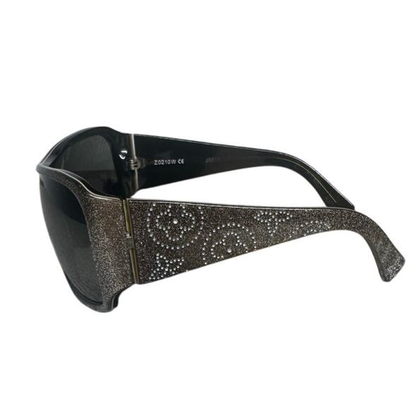 LOUIS VUITTON Mahina Z0210W Brown Monogram Large Wrap Square Sunglasses Y2K - Picture 3 of 10